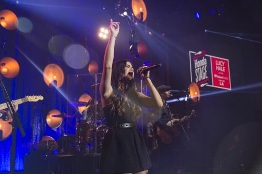 Lucy Hale lights up the HondaStage at the iHeartRadio Theater in Los Angeles