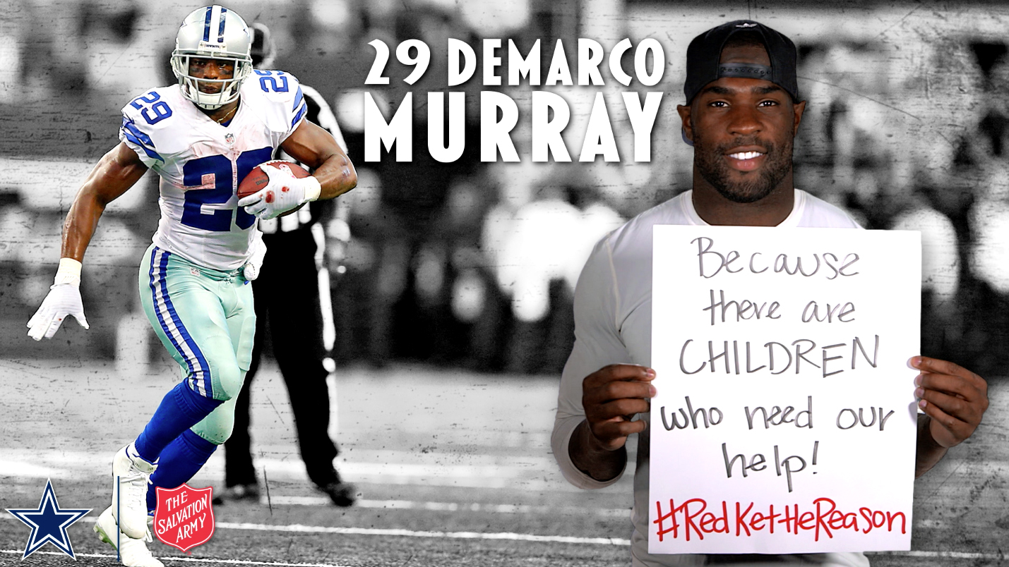 The Salvation Army Kicks Off 124th Red Kettle Campaign During Cowboys