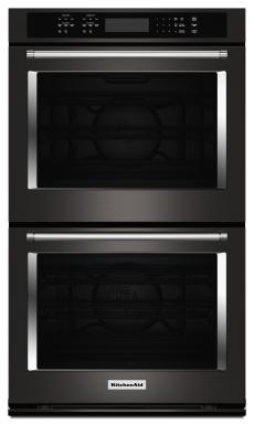 KitchenAid Black Stainless Steel Double Wall Oven