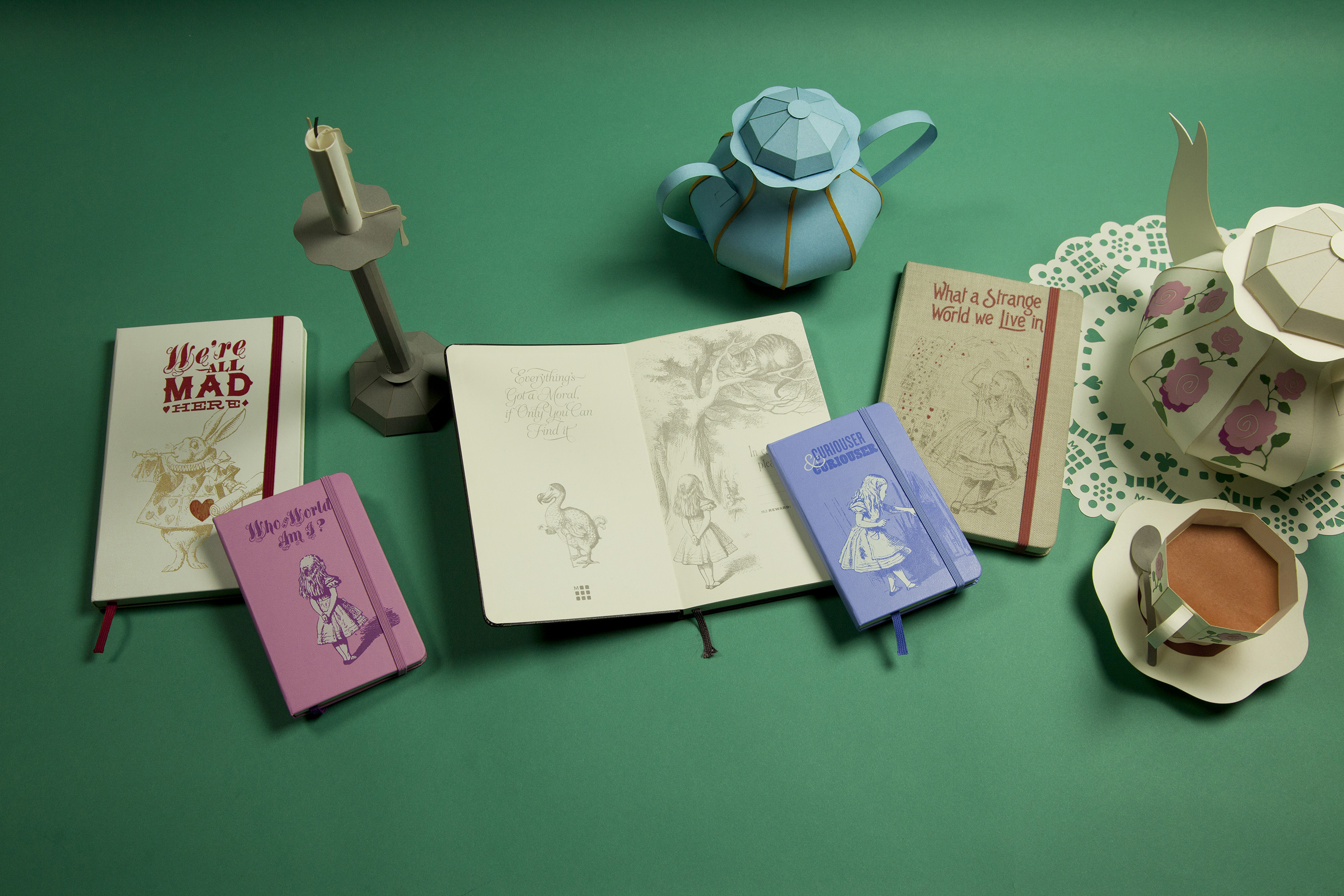 2 Moleskine Alice's Adventures in Wonderland Limited Edition for sale online 