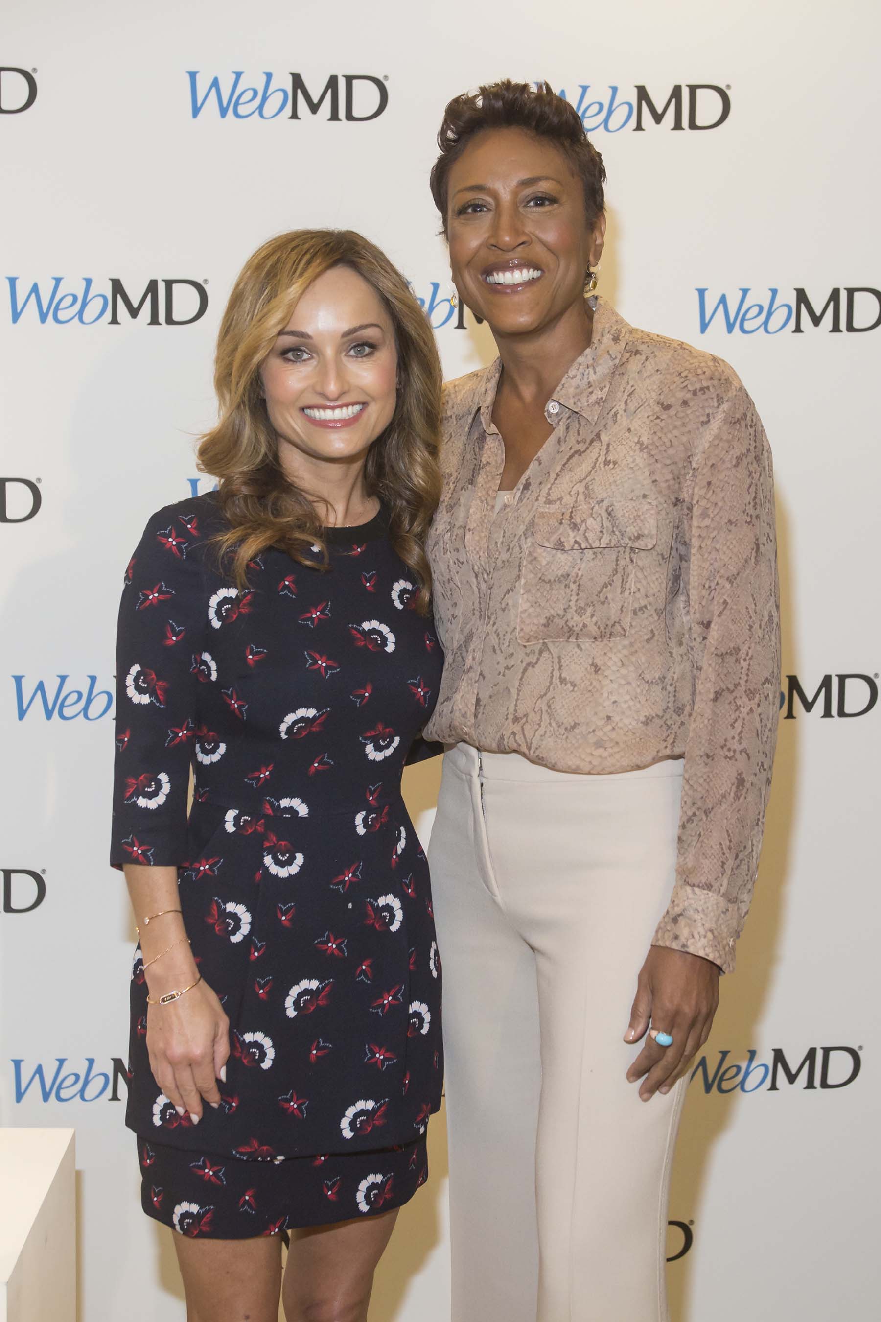Giada De Laurentiis and Robin Roberts at WebMD's first-ever Digital Content NewFront presentation in New York City.