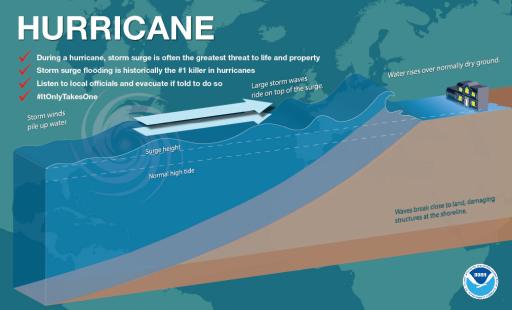 Hurricane Storm Surge Infographic