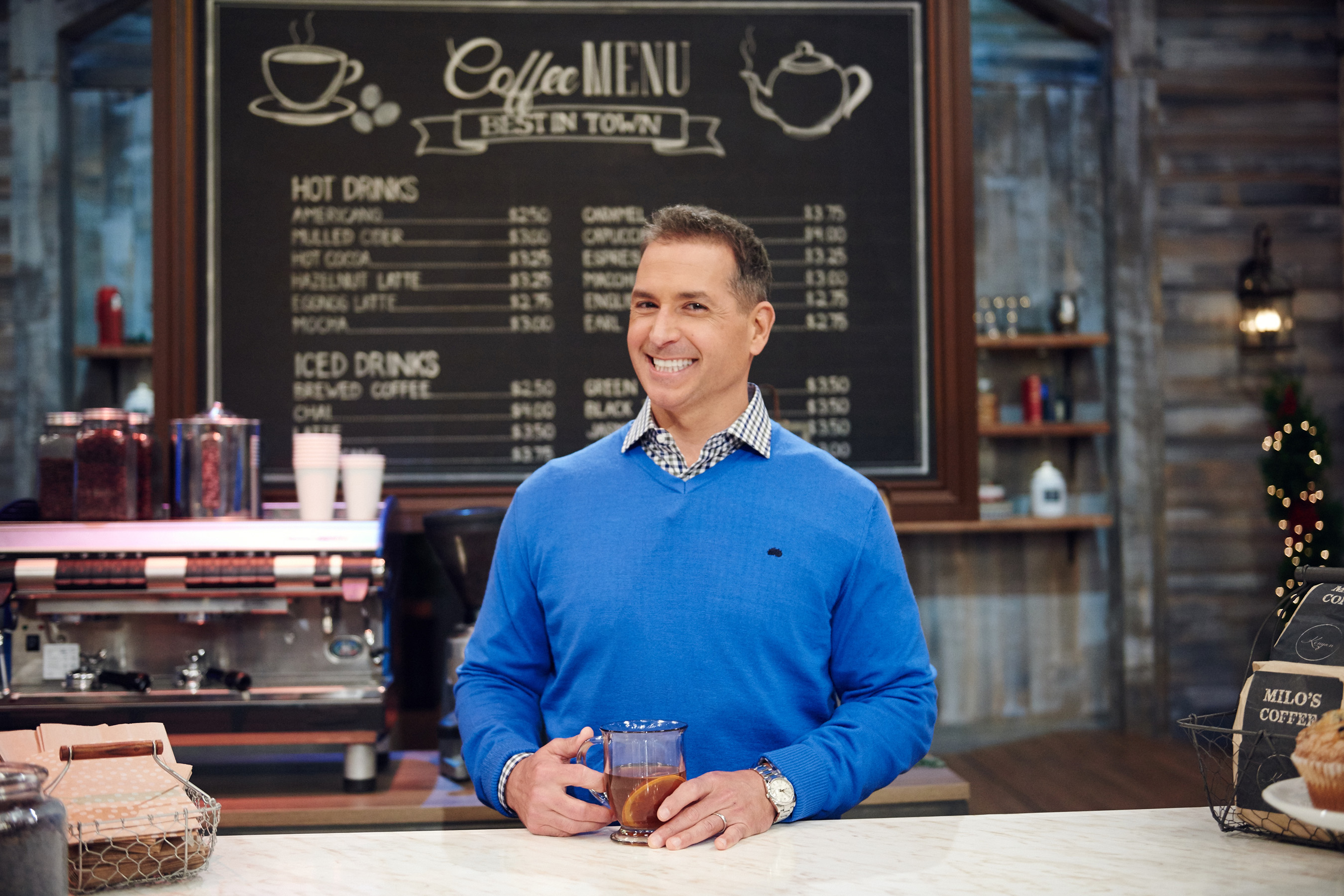 Host Bobby Deen on Food Network's Holiday Baking Championship