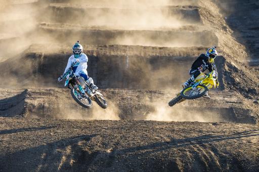 Brothers Malcolm and James Stewart race head-to-head at Red Bull Straight Rhythm
