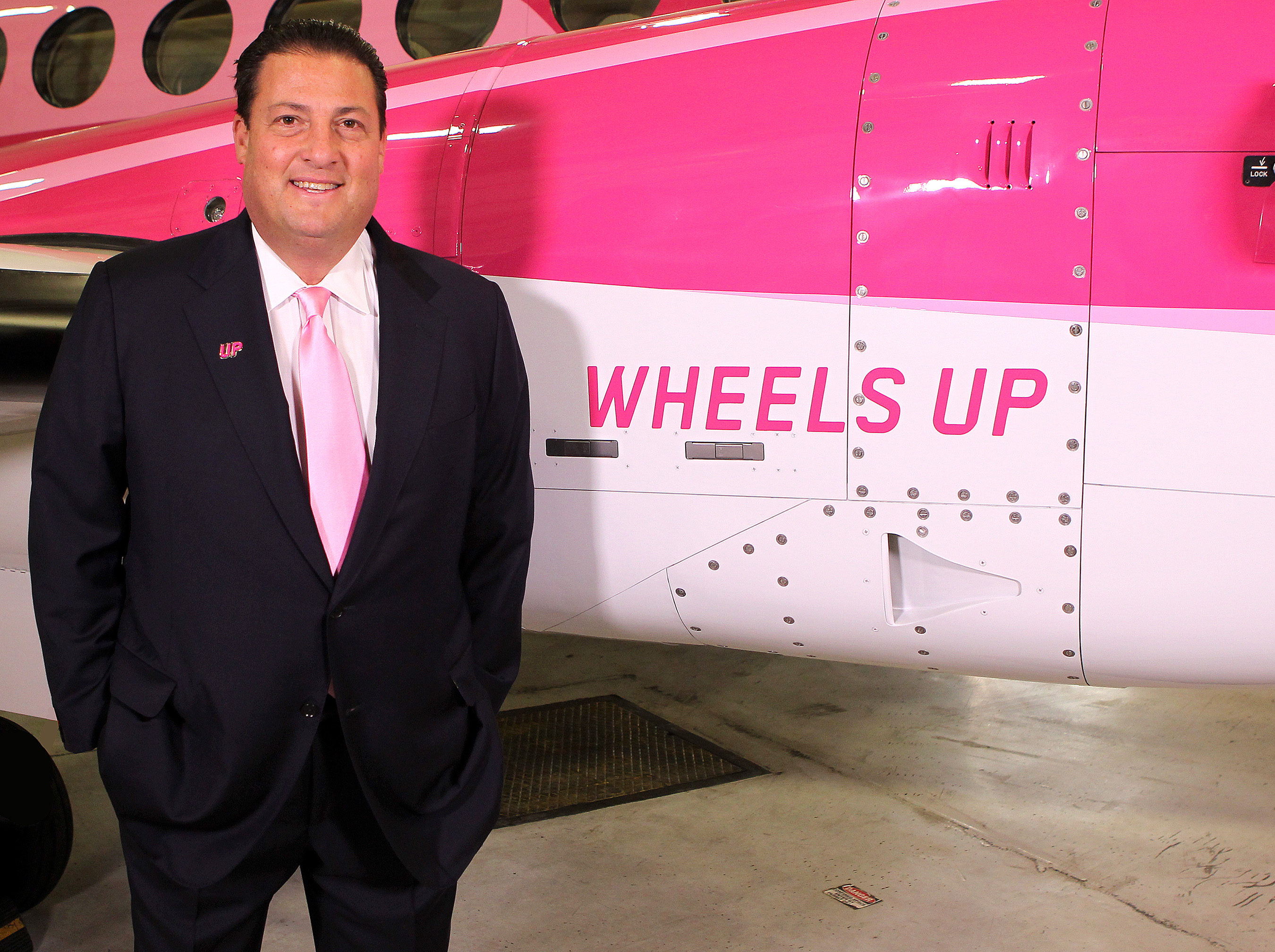Wheels Up Officially Unveiled First Ever Pink Beechcraft King Air 350i Aircraft In Support Of Breast Cancer Awareness Month