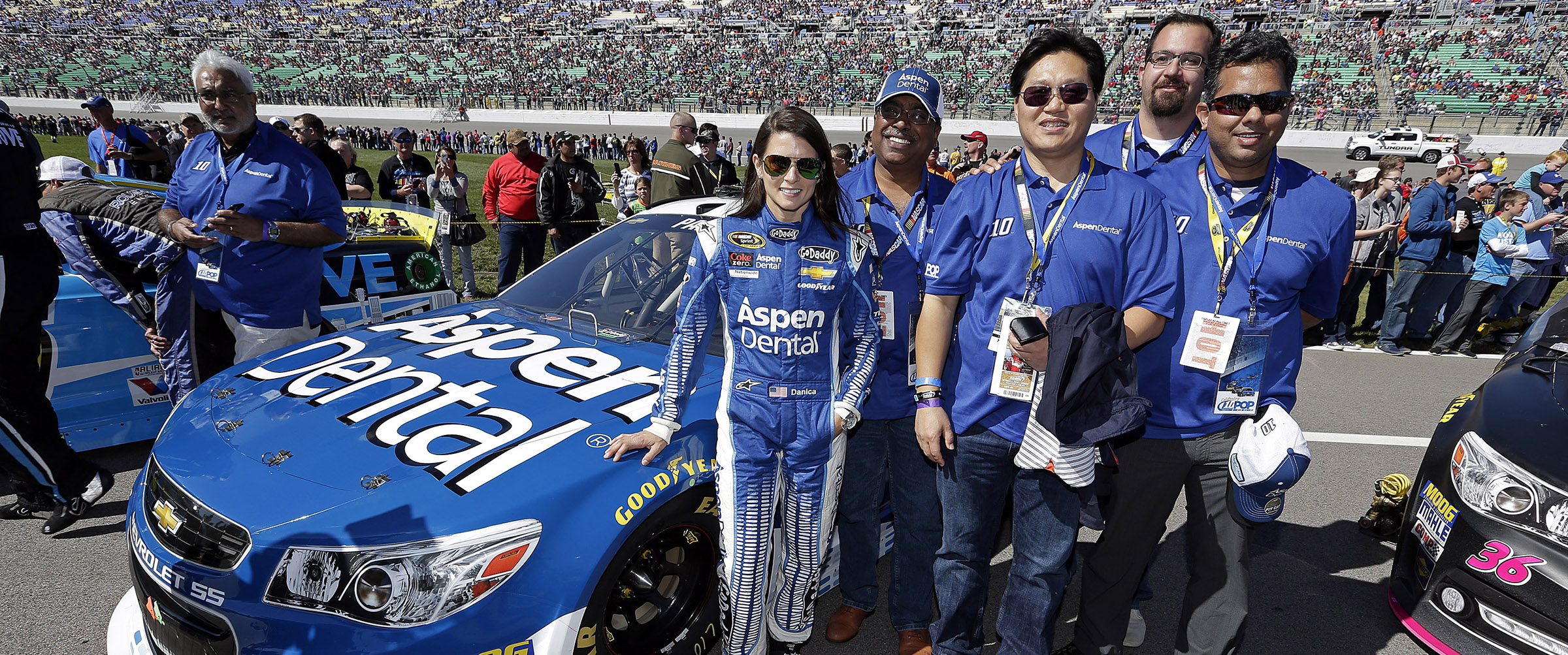 Danica Patrick All Smiles as Aspen Dental Management, Inc. Extends