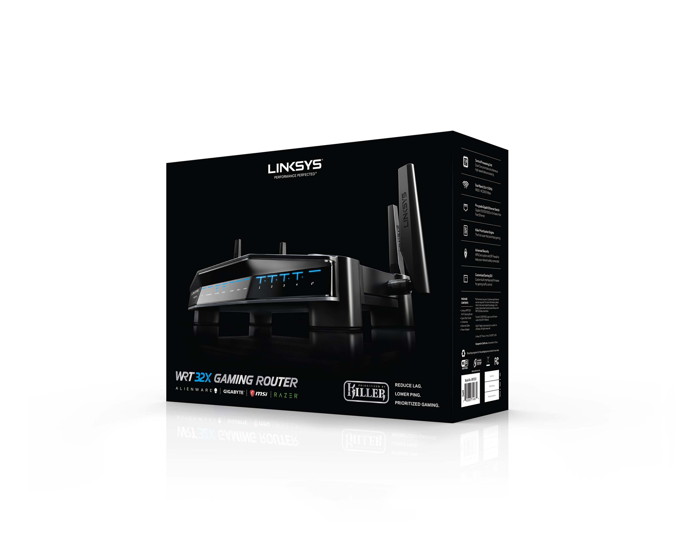 Linksys WRT32X Gaming Router Package