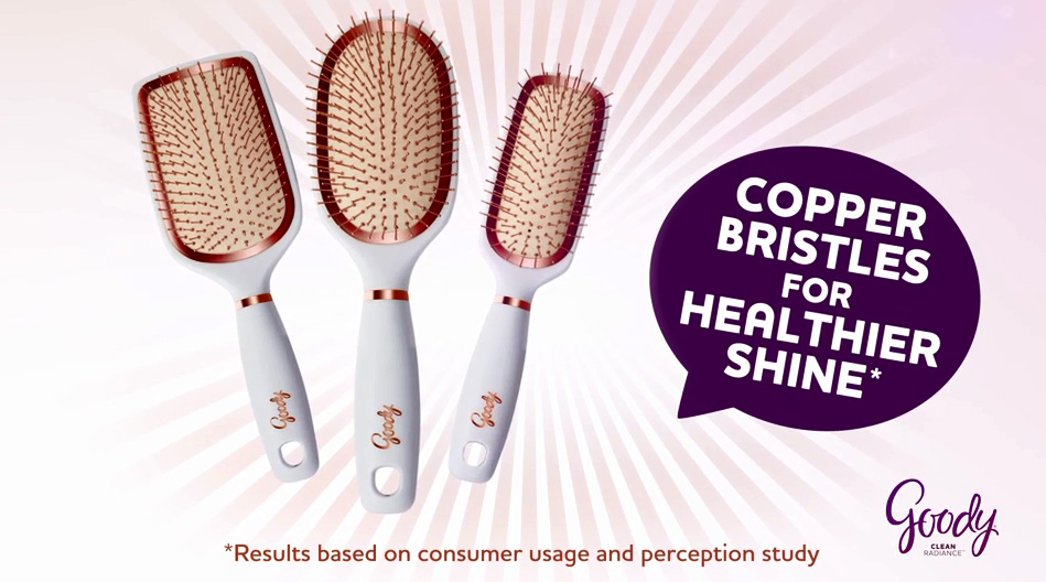 New Goody Clean Radiance Brushes Equipped With Copper Bristles for
