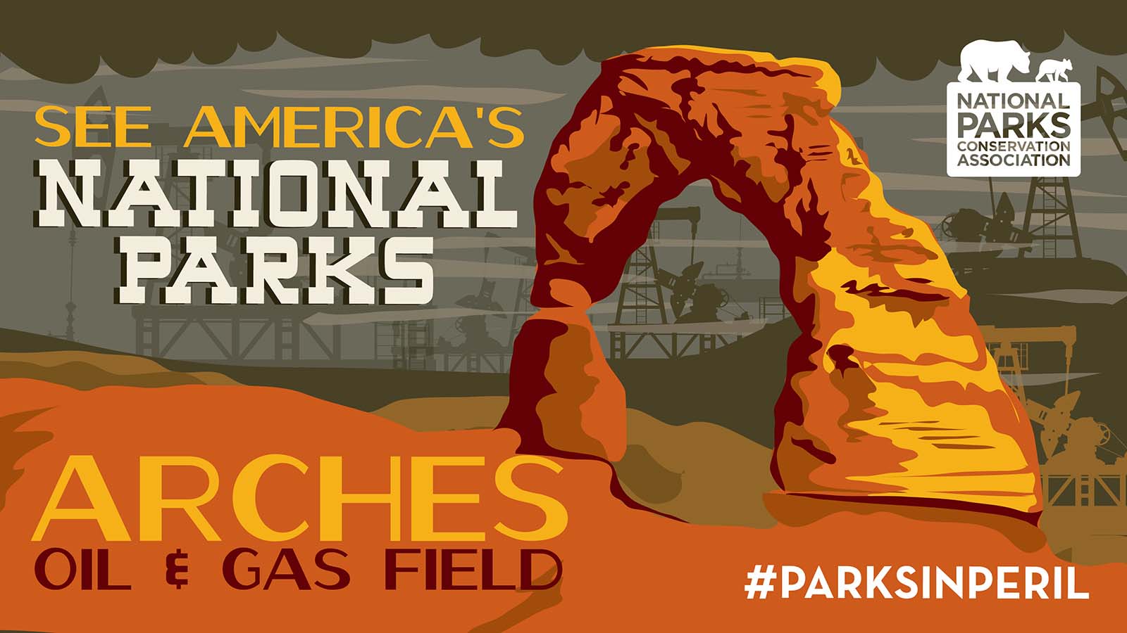 What if you hiked all the way to the park’s famous Delicate Arch and gazed out to see … oil pumps?