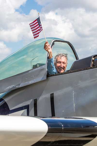 Charlie Grace, 91, finally fulfilled his lifelong Wish when he piloted a fully restored P-51 Mustang fighter, something he had dreamed of doing since he first joined the military so many years ago.
