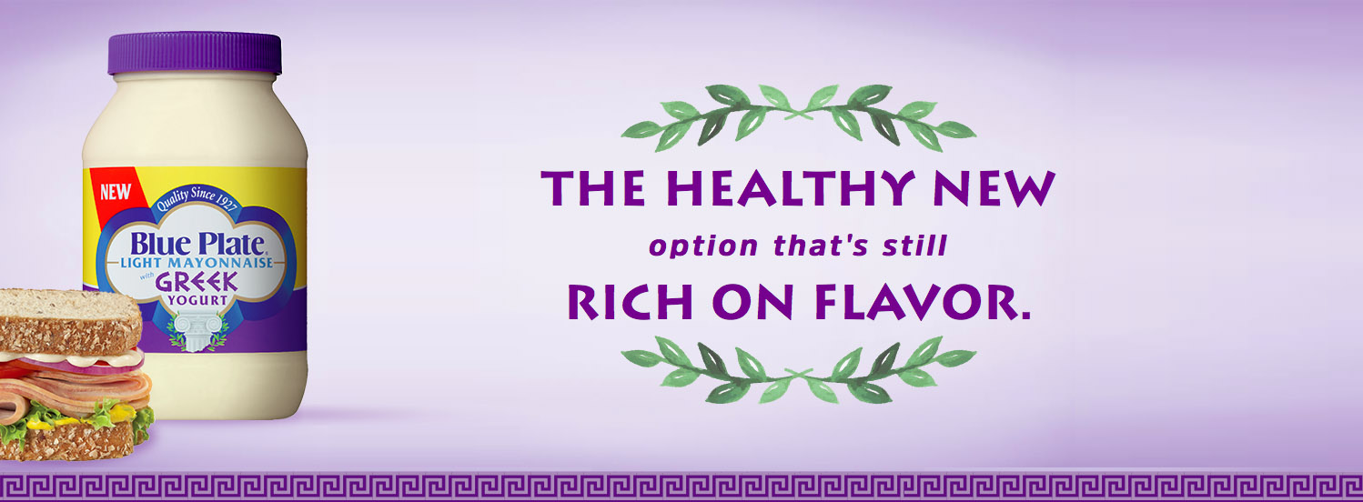 Blue Plate® Introduces Category First Mayonnaise Made with Greek Yogurt