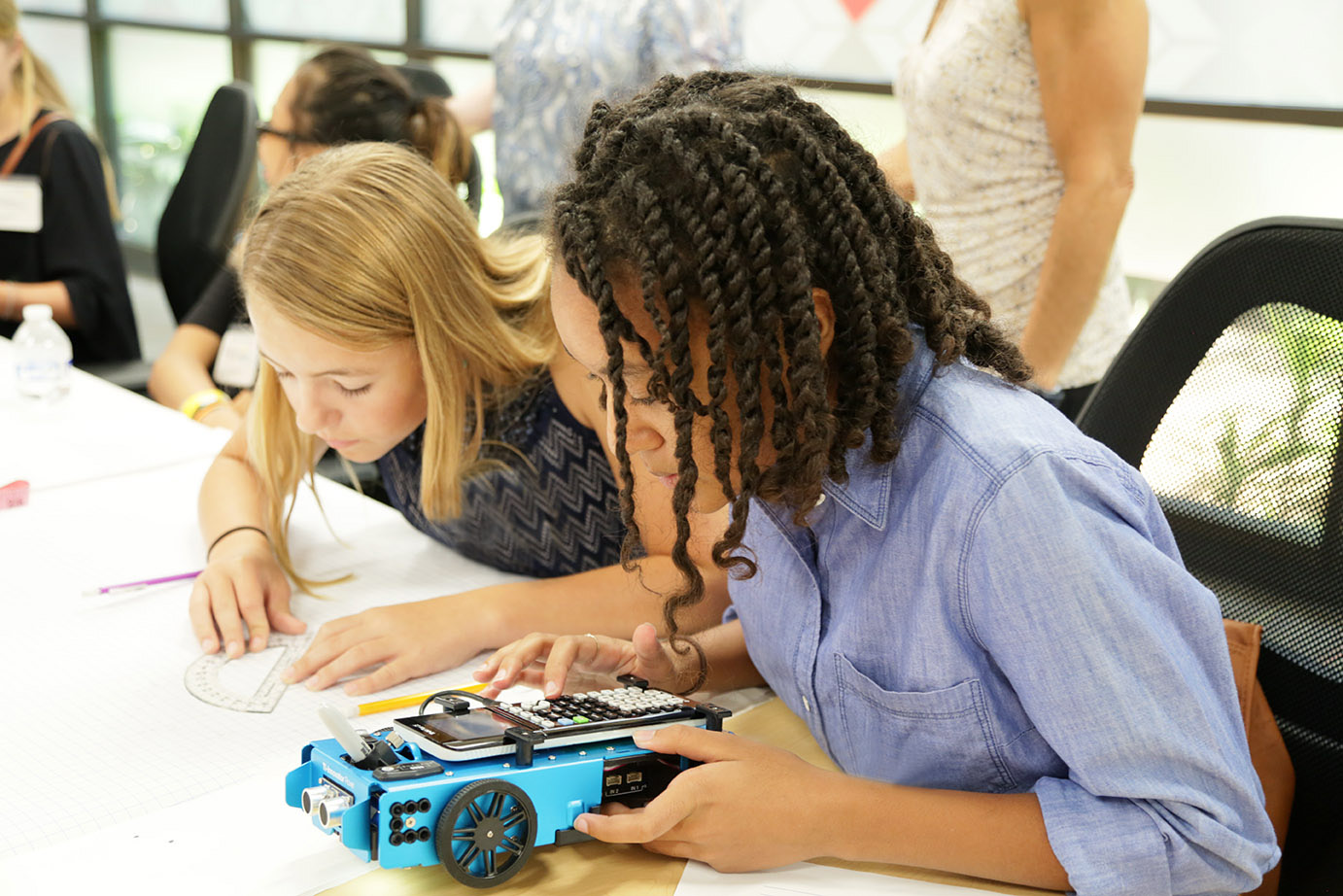The TI-Innovator Rover gives students without any coding experience an on-ramp to robotics.