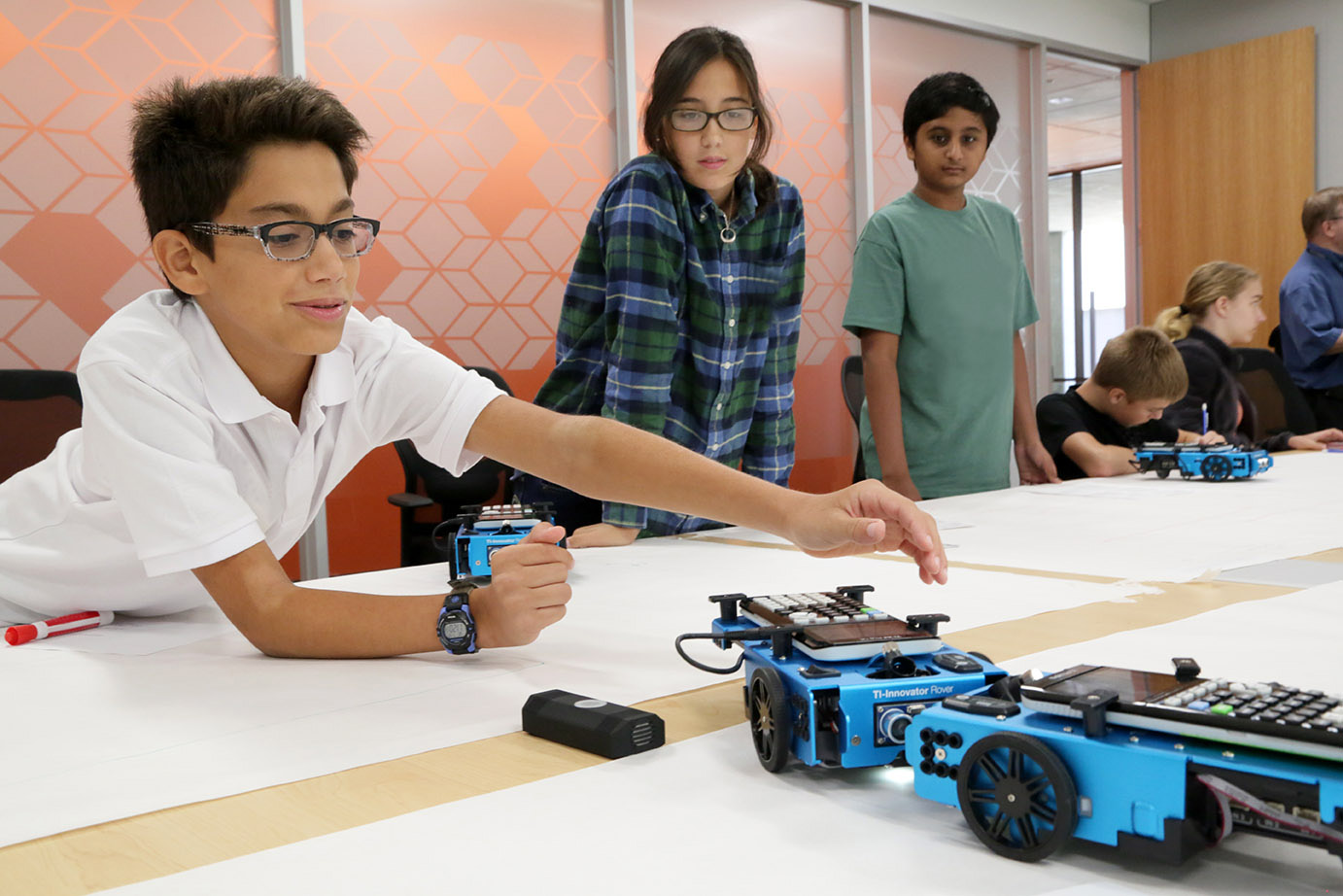 When the TI-Innovator Rover is moving, students are learning in a fun, interactive and hands-on way.