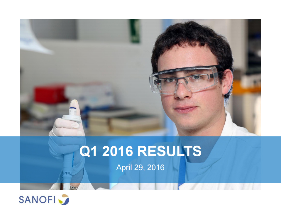 Sanofi Q1 2016 Earnings Results Presentation