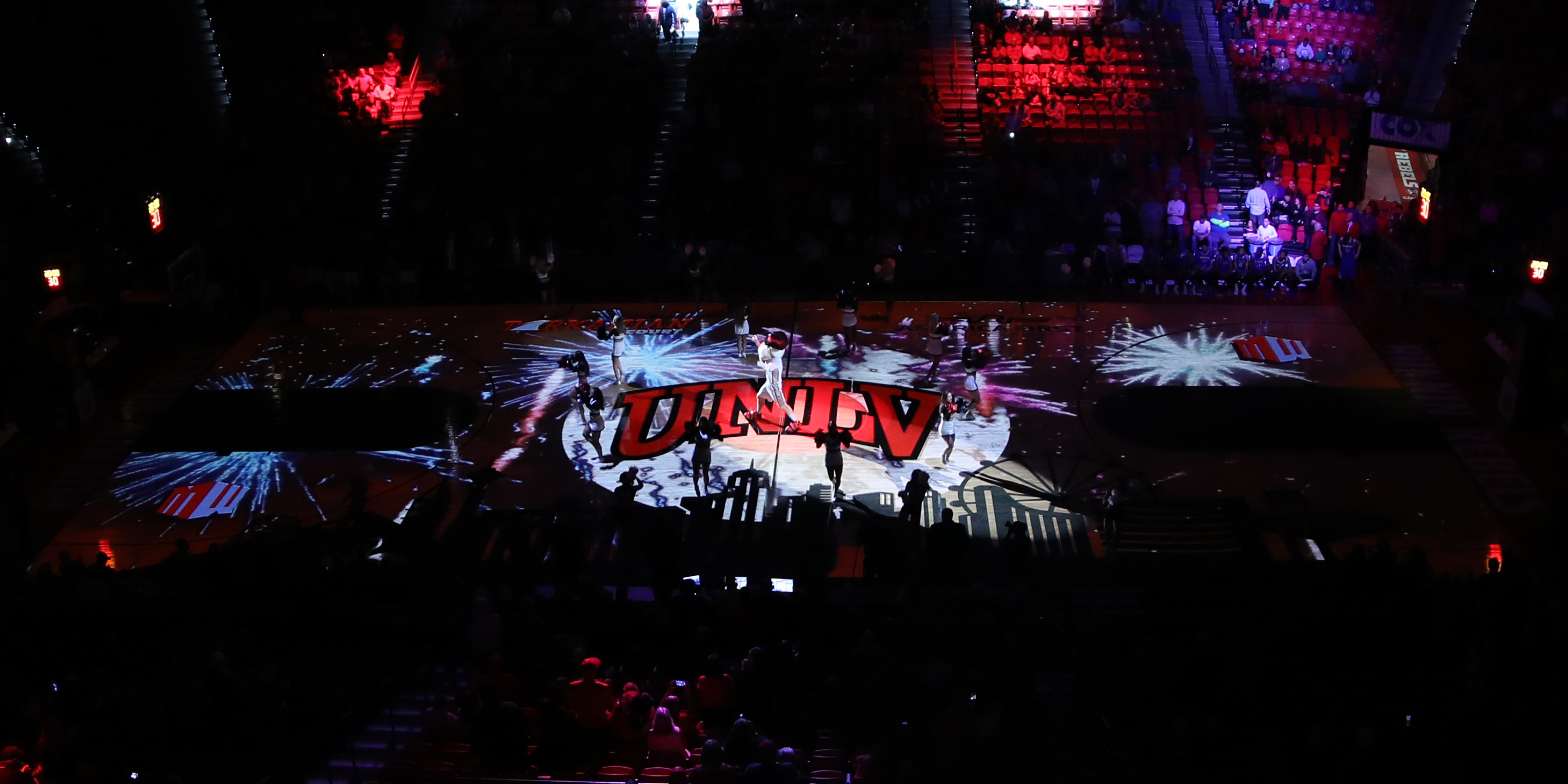 UNLV Runnin’ Rebels basketball pregame show hits the next level with Epson’s innovative laser projector technology