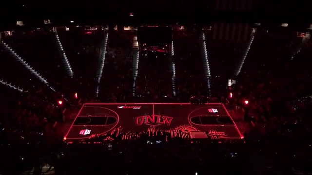 Epson and 4Wall Entertainment help deliver the ultimate projection mapping experience for UNLV Runnin’ Rebels basketball fans