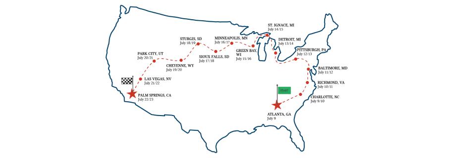 MINI TAKES THE STATES SHIFTS INTO GEAR AND MOTORS WITH A PURPOSE
