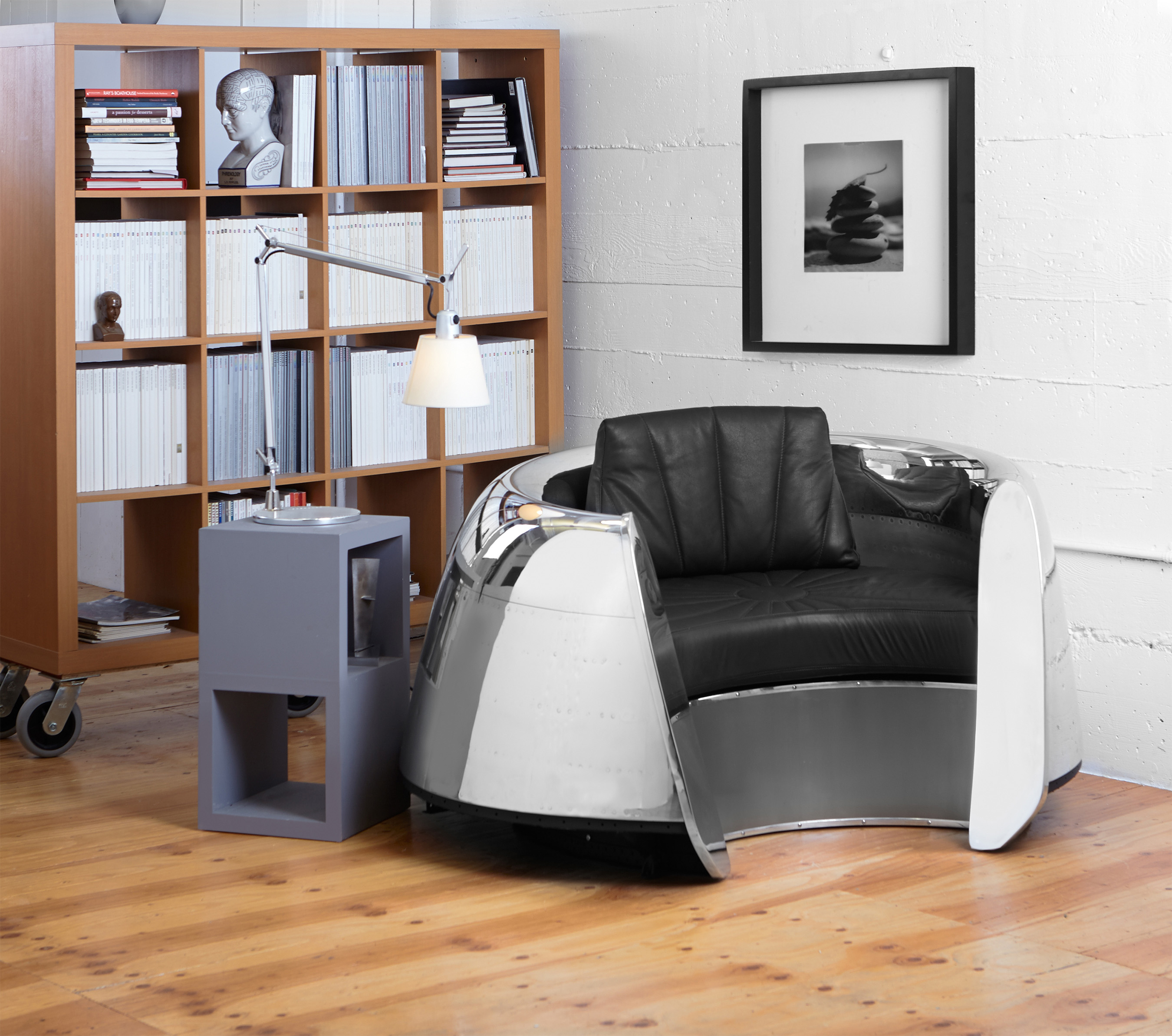 This engine cowling chair is a popular item.