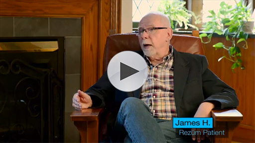 James describes the sense of freedom he felt after having Rezūm.