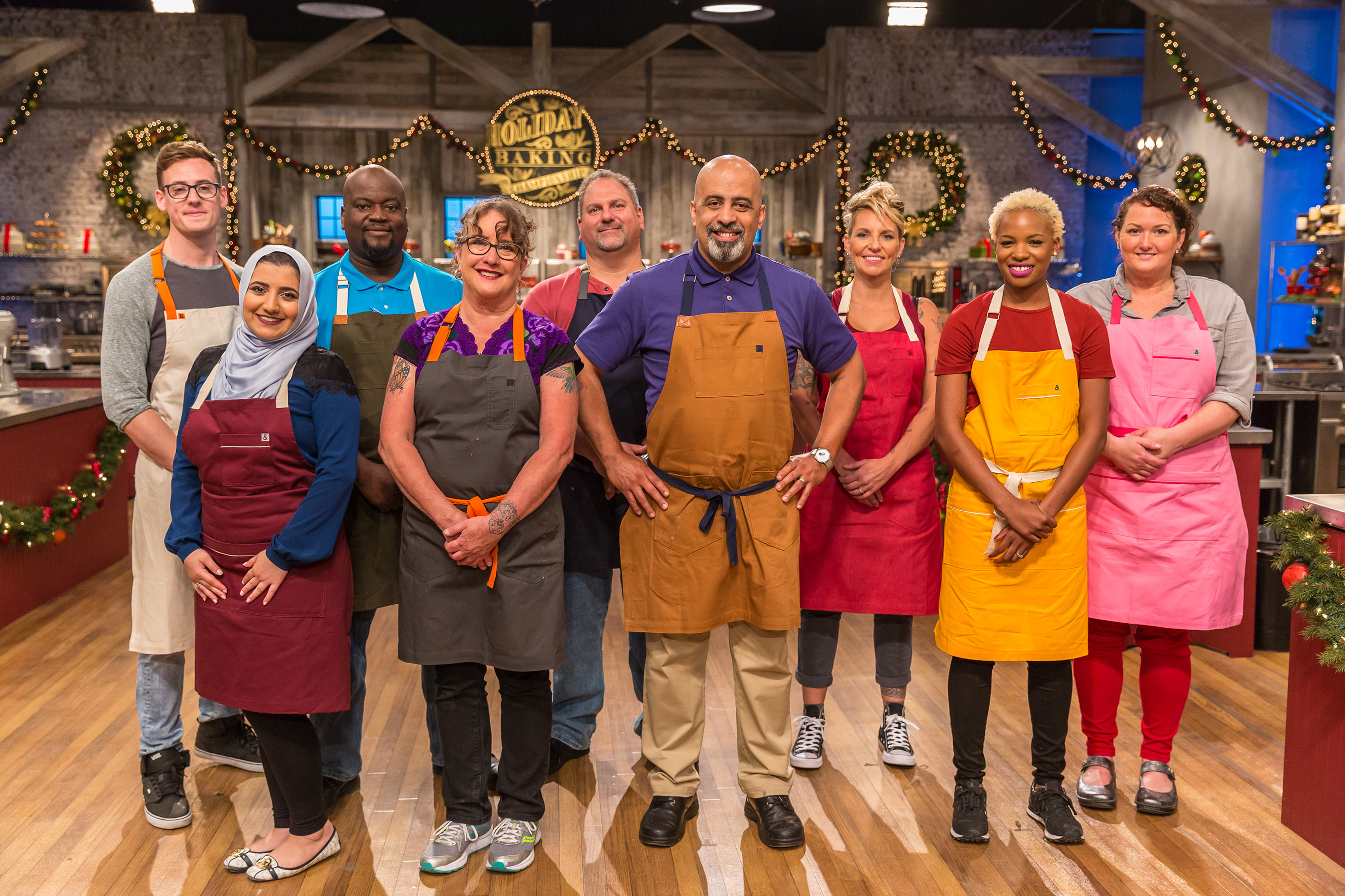 The competitors of Food Network’s Holiday Baking Championship