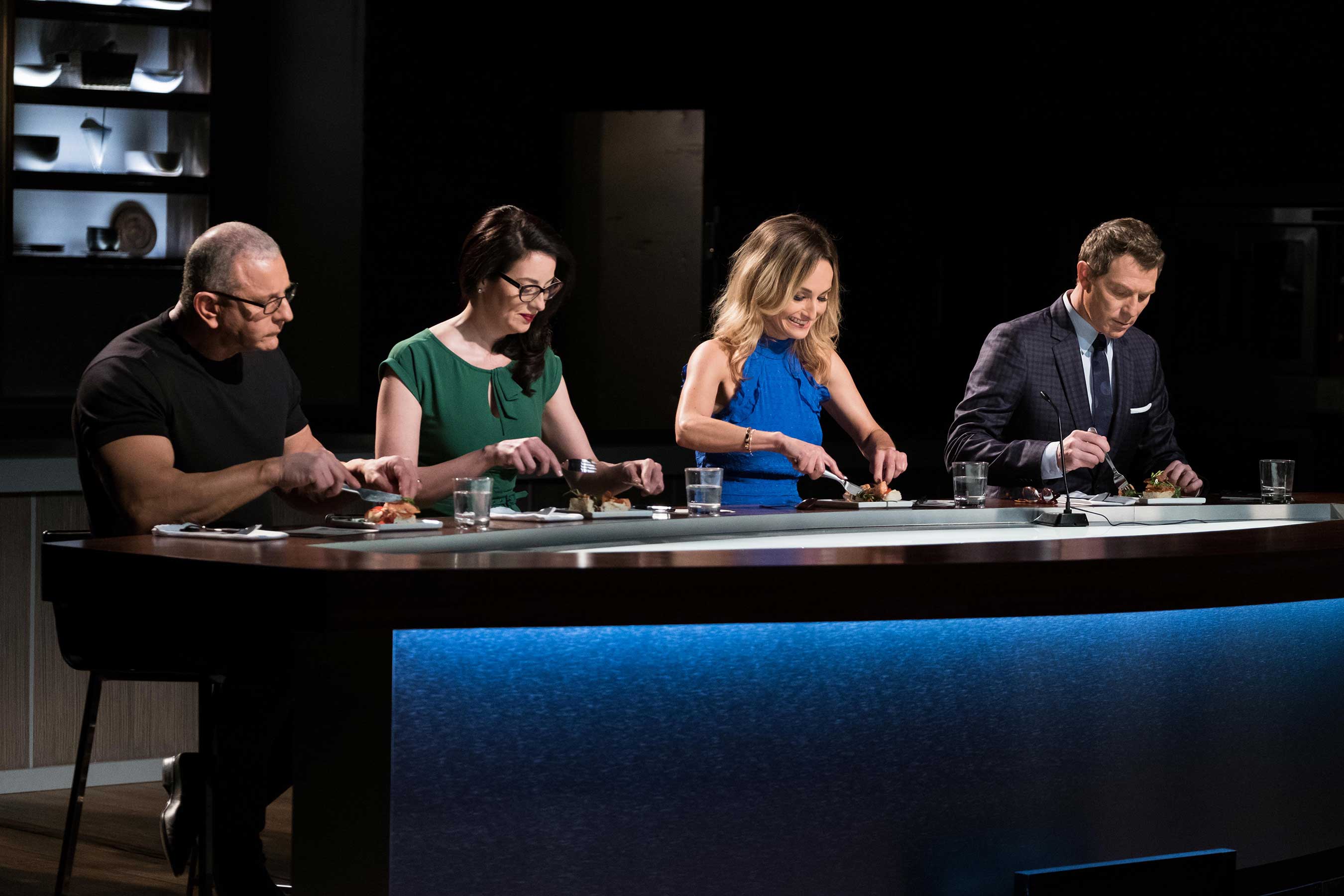 Guest Judges Robert Irvine, Monti Carlo and Mentors Giada De Laurentiis and Bobby Flay on Food Network Star