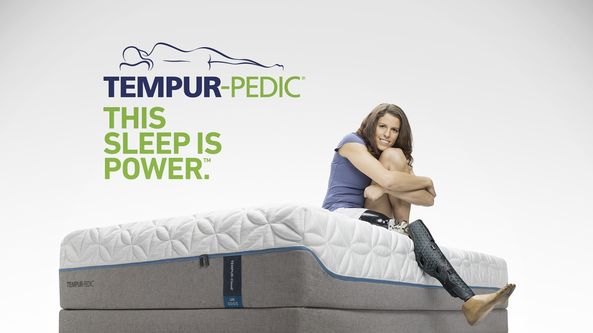 Michelle Salt, a Paralympian, realtor and speaker is featured in the “Tempur-Pedic Sleep Is Power” campaign where Tempur-Pedic owners share personal stories of the powerful effects that sleeping on a Tempur-Pedic has on their lives.