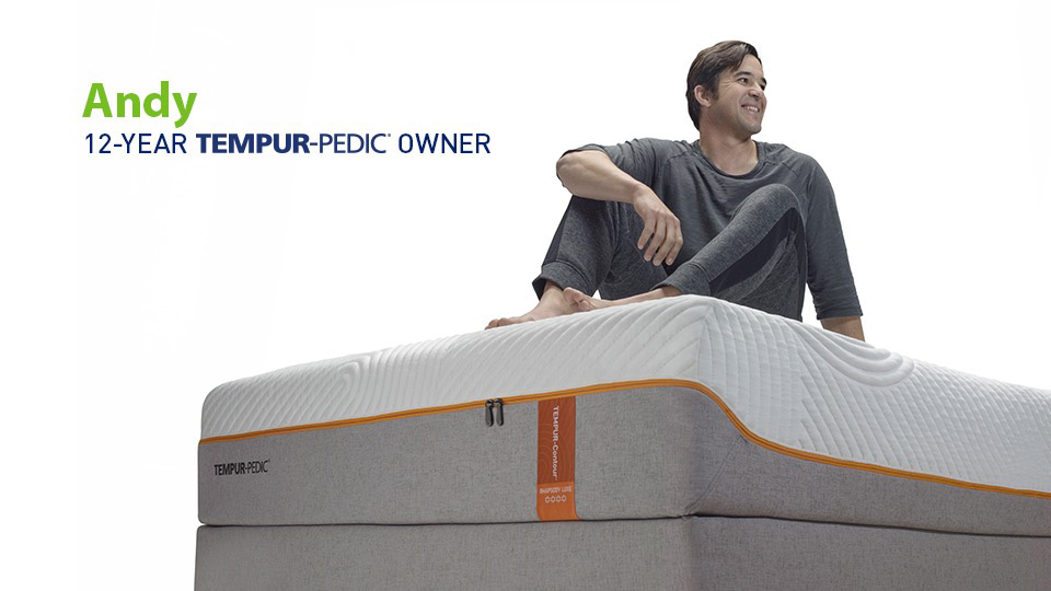 Andy Stumpf, former Navy SEAL, one of several individuals featured in the brand’s new campaign “Tempur-Pedic Sleep Is Power,” attests to the significance of a Tempur-Pedic, ‘As soon as I switched to a Tempur-Pedic mattress, I was finally able to find comfort and sleep through the night, which in turn completely transformed the way I was living my everyday life.’