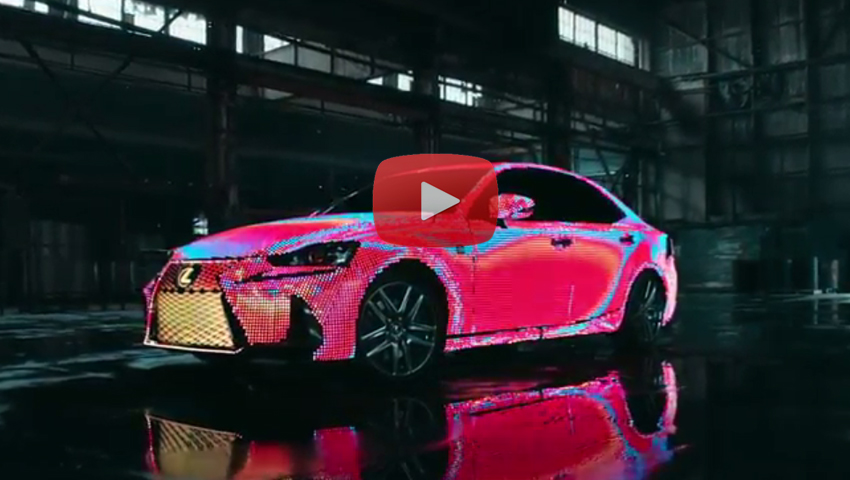First look at the Lexus LIT IS sedan covered in 41,999 LEDs