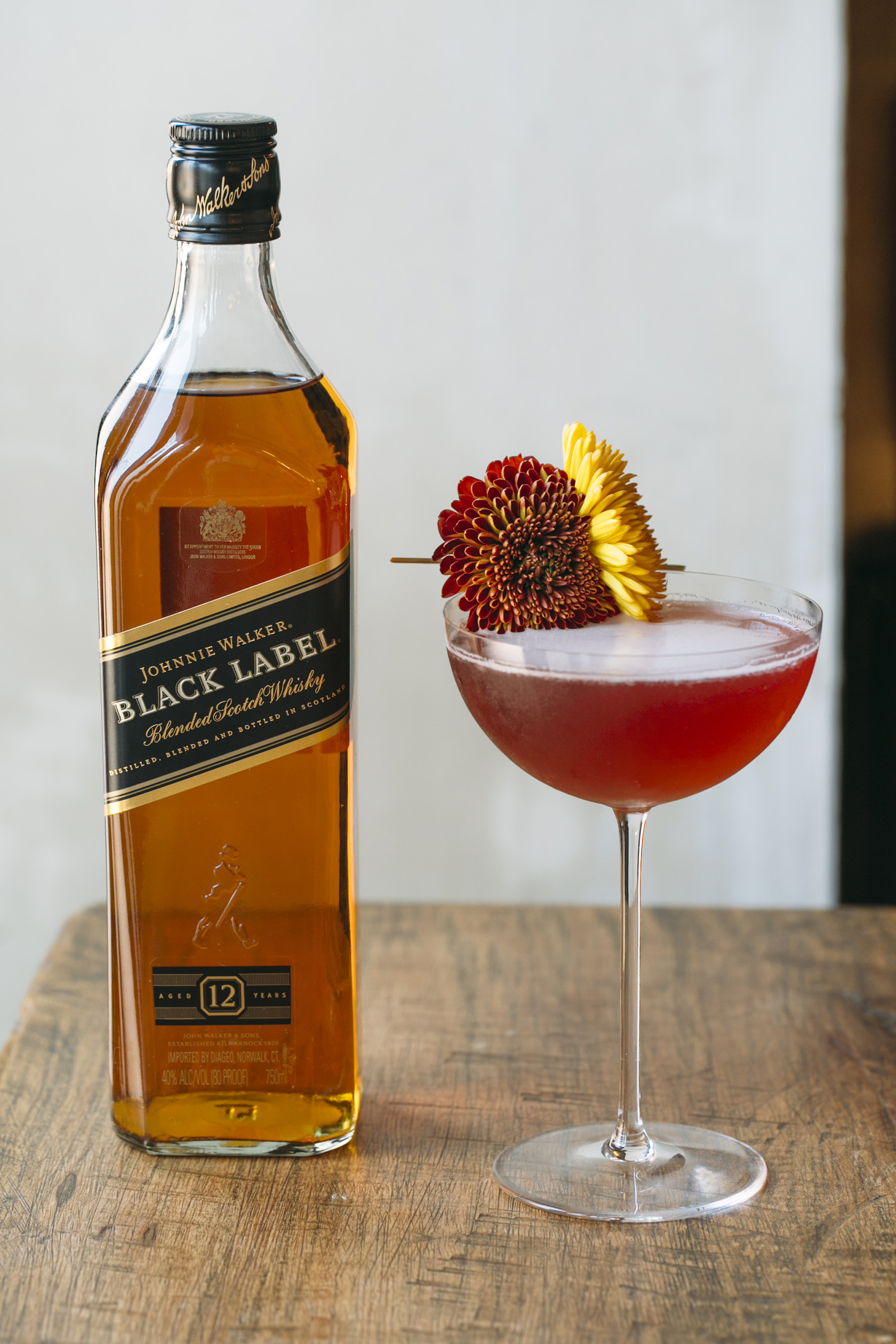 The “Scottish Affair” cocktail crafted using Johnnie Walker Black Label developed by Gabe Orta, National Ambassador of new mixology-focused program Flavors of America (Photo: Shannon Sturgis).