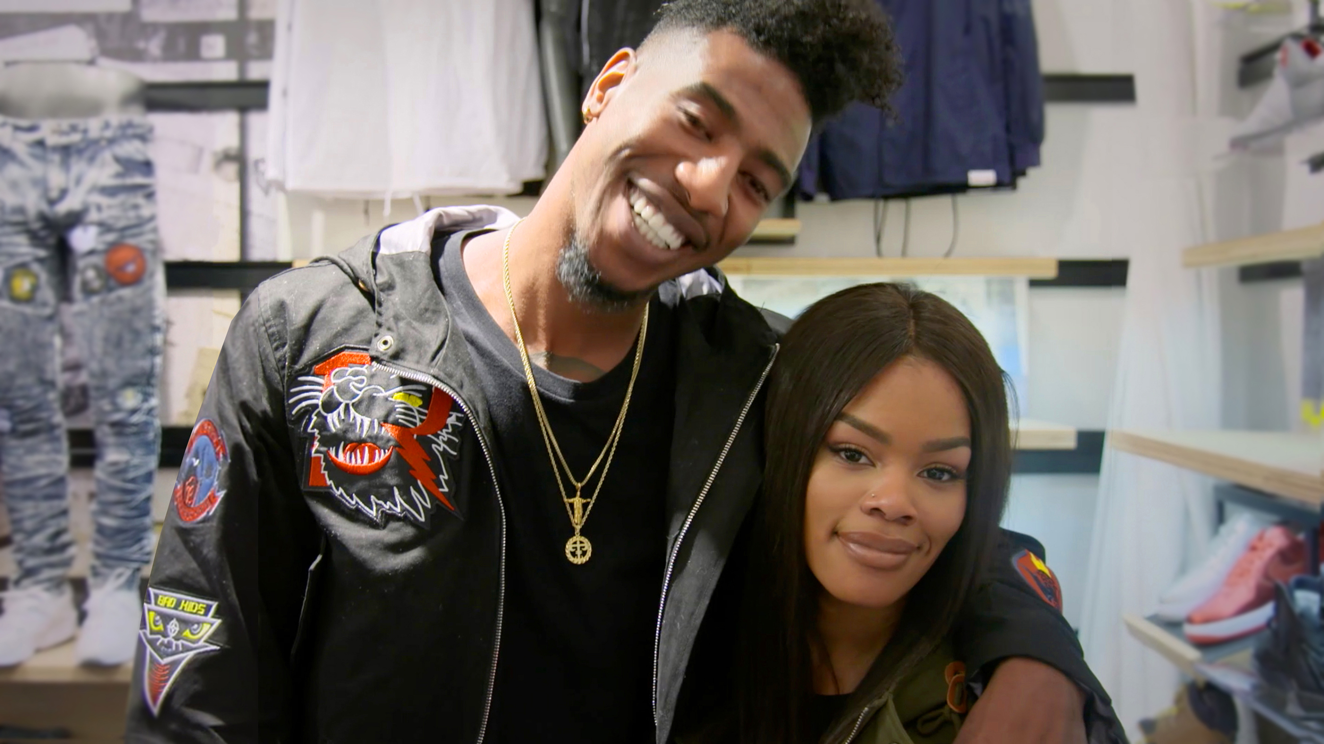 Iman Shumpert and Teyana Taylor in Footaction’s Free Flow video
