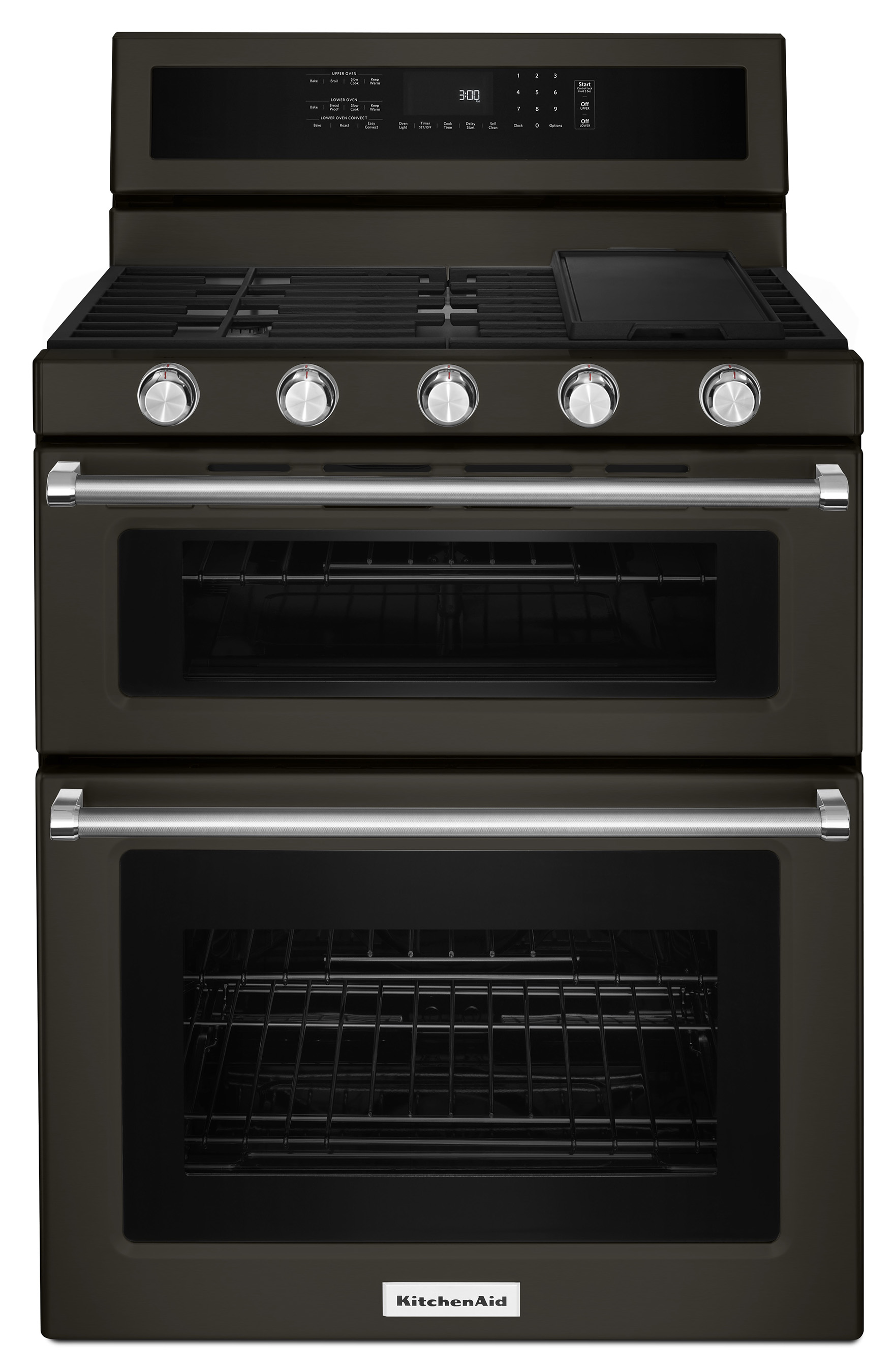 New black stainless offerings include six models of slide-in ranges, freestanding ranges and freestanding double oven ranges.