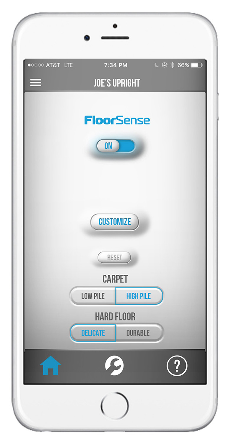 Customize FloorSenseTM Settings