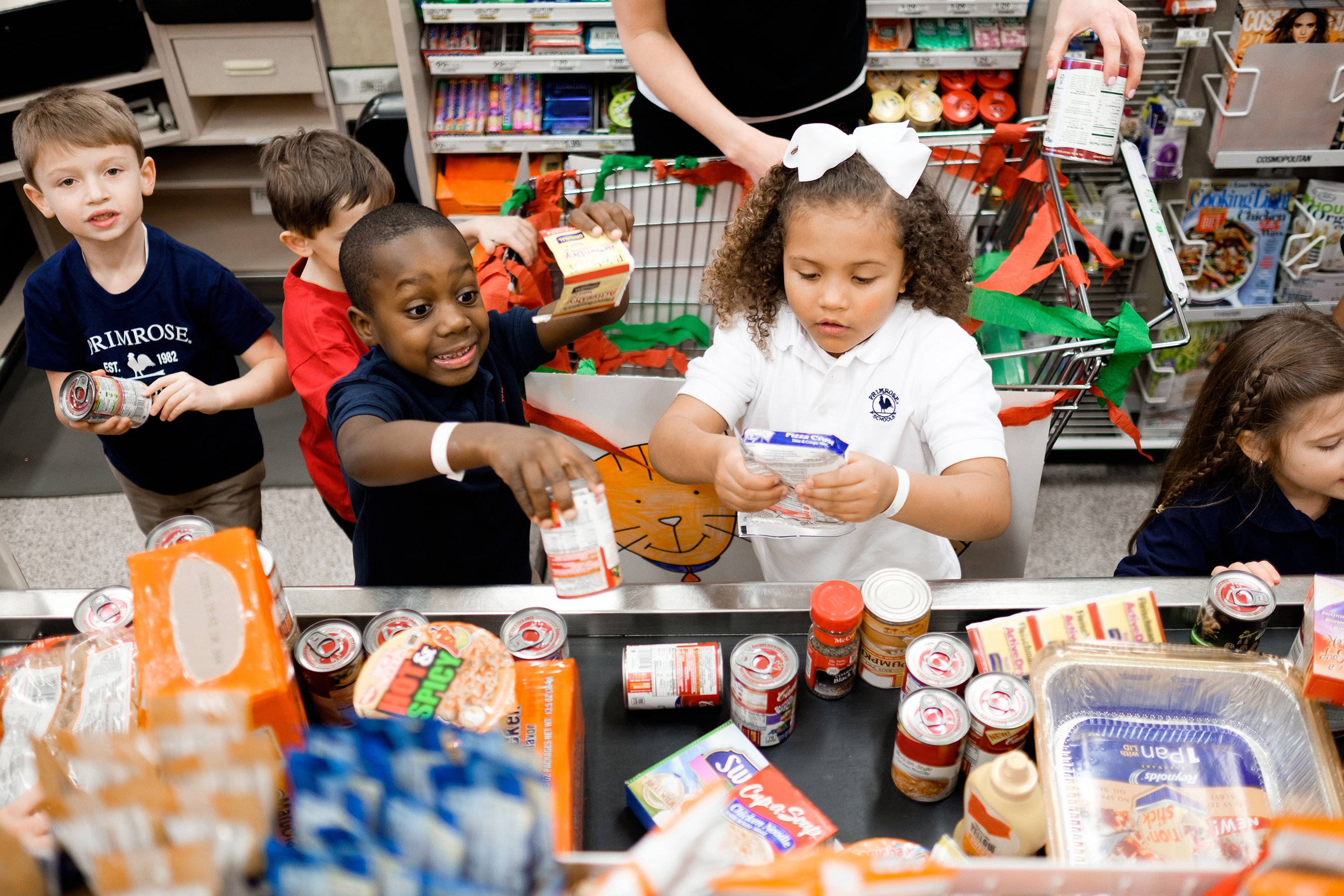 Through the Primrose Caring and Giving Food Drive, children learn empathy and begin to understand the value of giving to those in need.