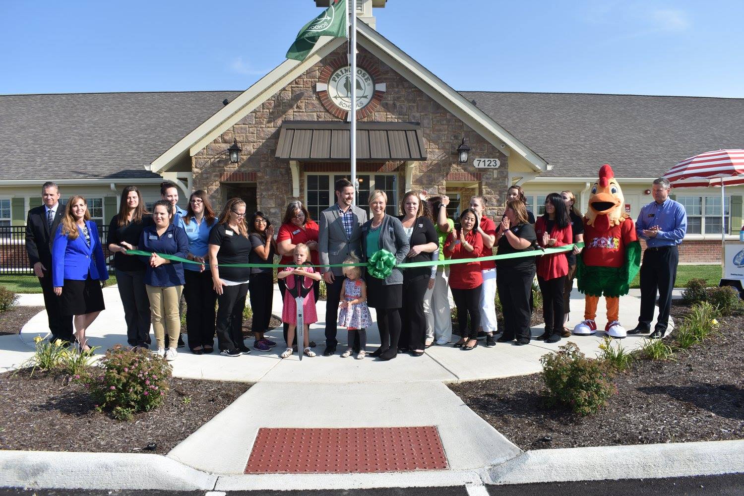 The Churchills celebrated the grand opening of Primrose School of Perrysburg last year as one of 33 new Primrose schools to be opened in 2017.