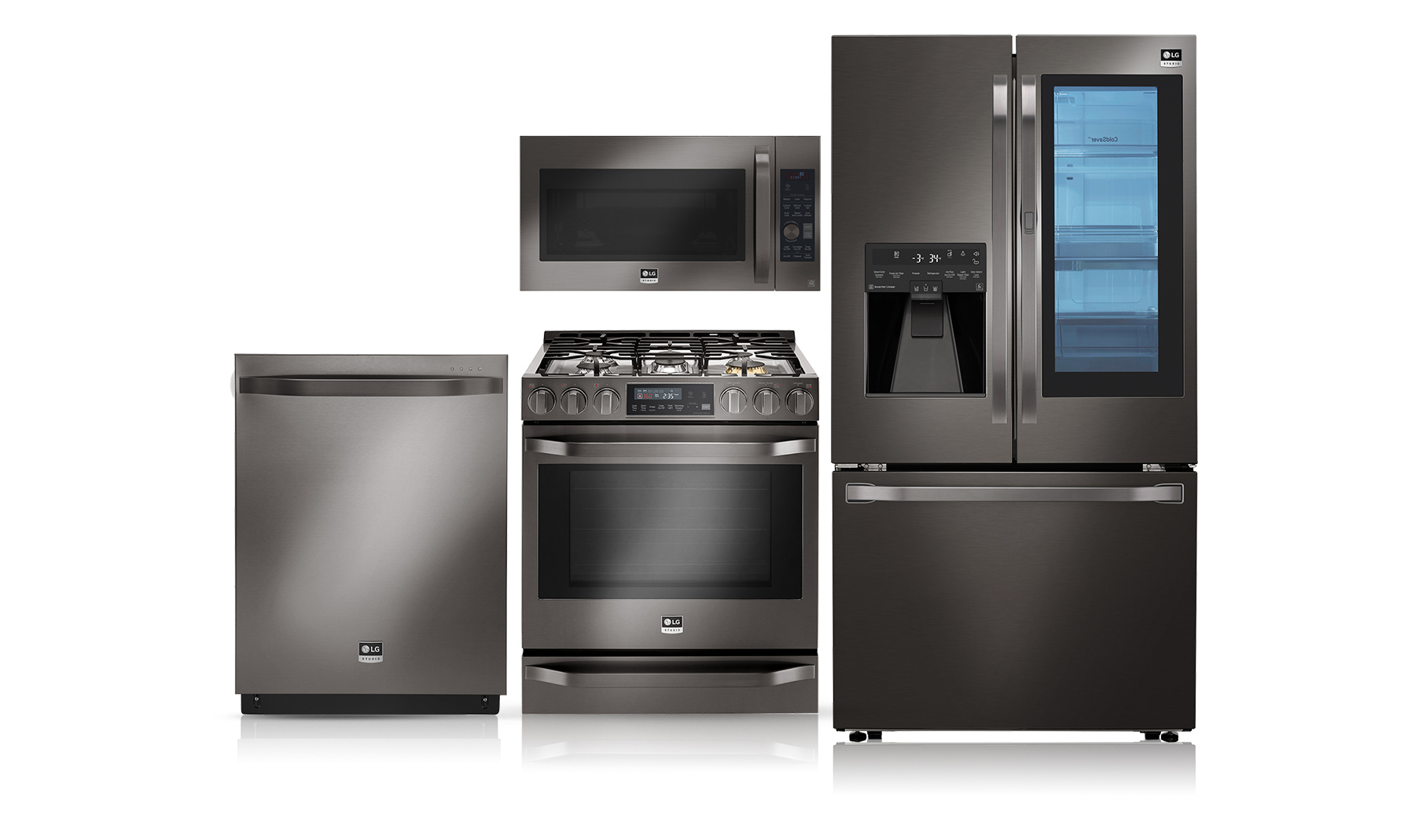 The LG-pioneered Black Stainless Steel finish elevates the traditional stainless steel look that has become the standard in today's homes with a satin-smooth, warm and sophisticated finish unlike any other.