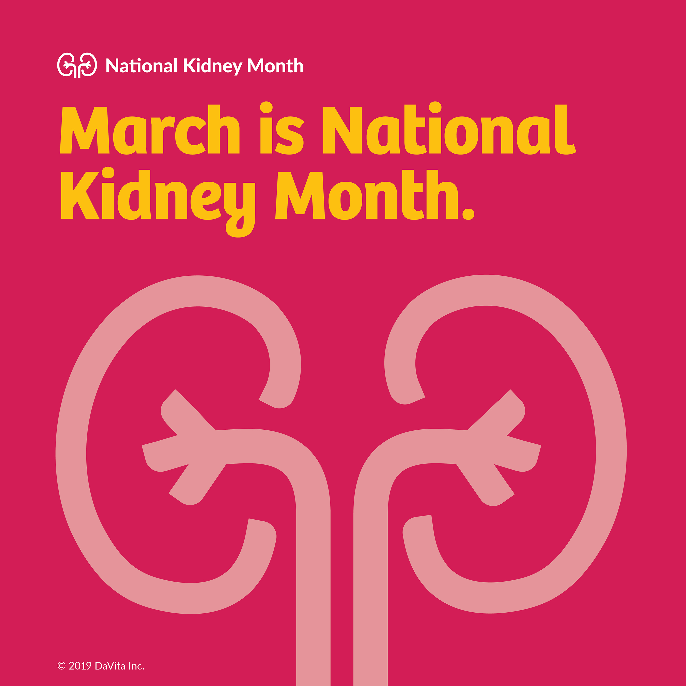 March is National Kidney Month