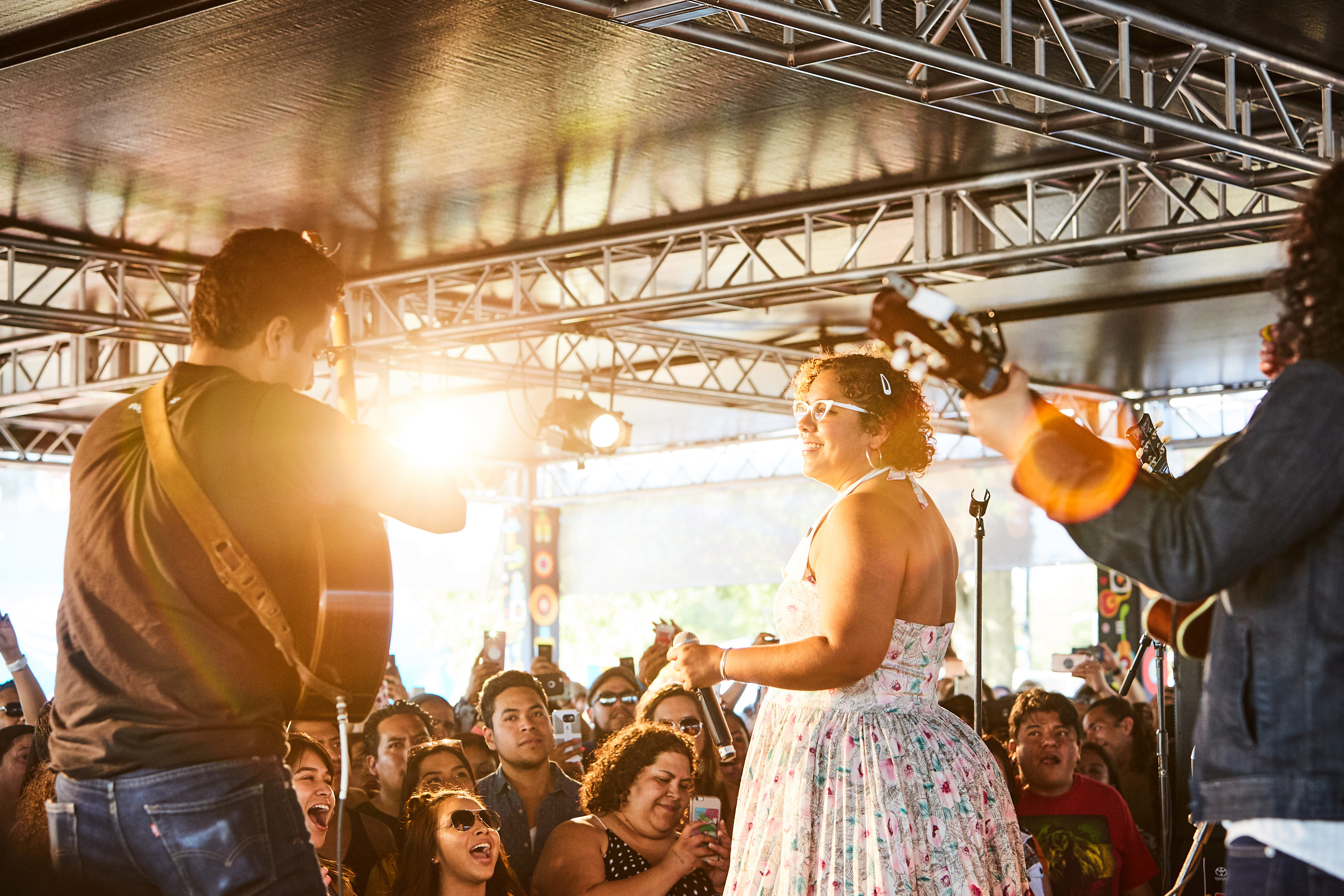The Toyota Music Den at Ruido Fest 2017 featured La Santa Cecilia who rocked day 2 of a music-packed weekend. The Toyota Music Den at Ruido Fest 2017 featured La Santa Cecilia who rocked day 2 of a music-packed weekend.