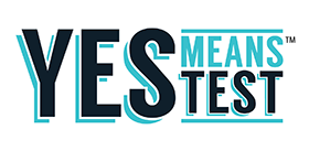 YES means TEST logo