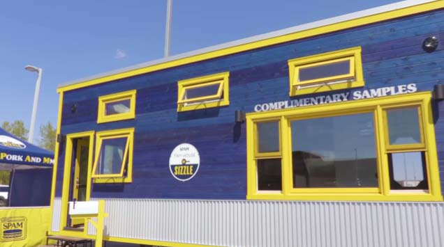 The Makers of the SPAM® Brand Bring Big Flavor with SPAM® Tiny House of Sizzle Tour