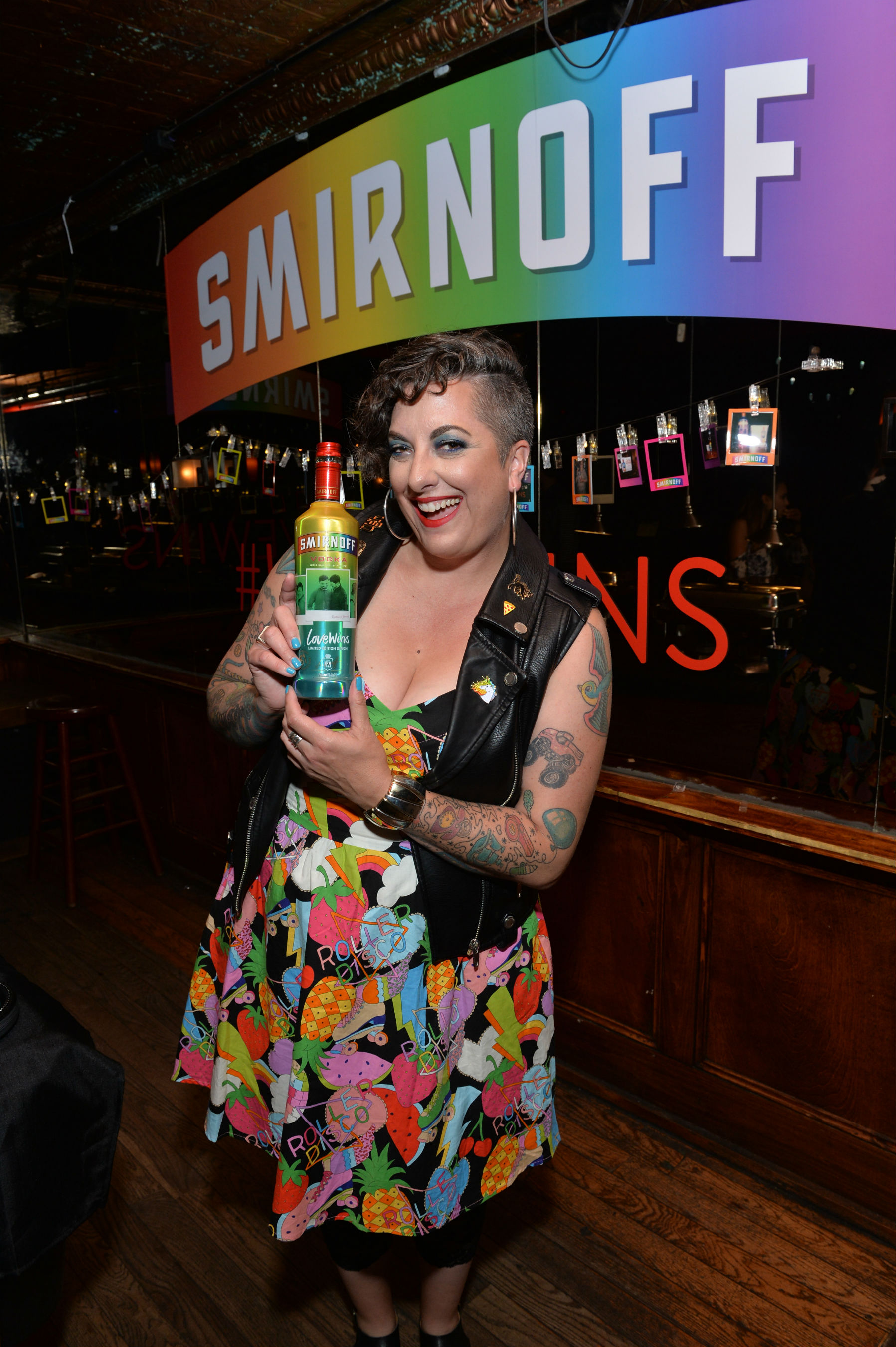 SMIRNOFF launches SMIRNOFF No. 21 Vodka “Love Wins” limited edition bottles featuring photographs taken by Sarah Deragon to celebrate inclusivity and love in all its forms in New York City on Thursday, May 18, 2017.