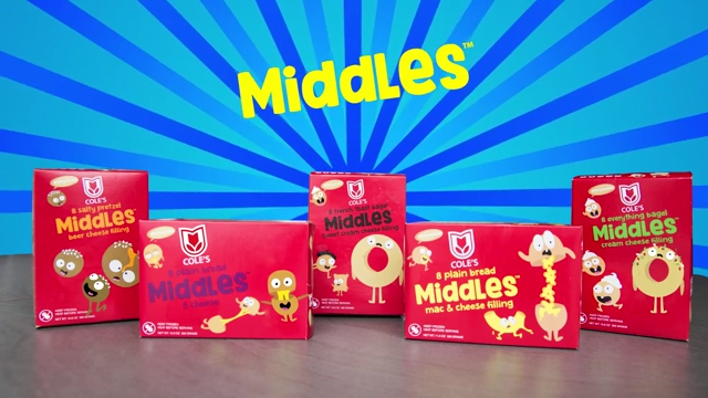 Cole's Quality Foods Introduces Innovative Stuffed Bread Snack Called Middles™, Taking Cheesy Bread To New, Inspired Heights