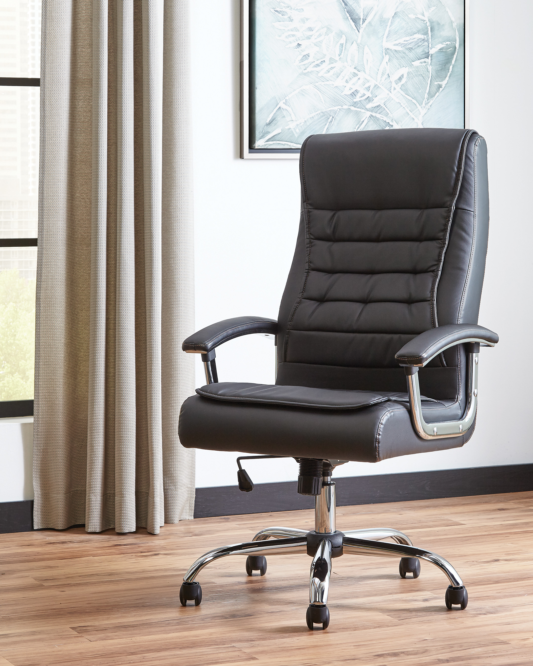 Office chair – Scott Living Black Contemporary Executive Chair