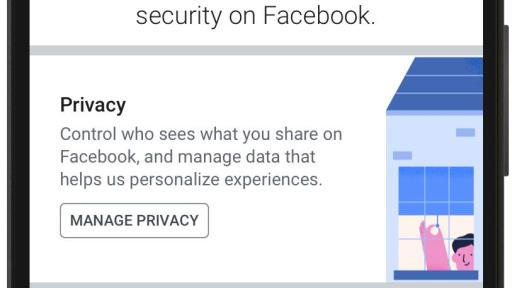 Screenshot of the Privacy Shortcuts