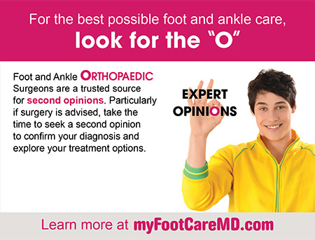 For the best possible foot and ankle care, look for the “o”
