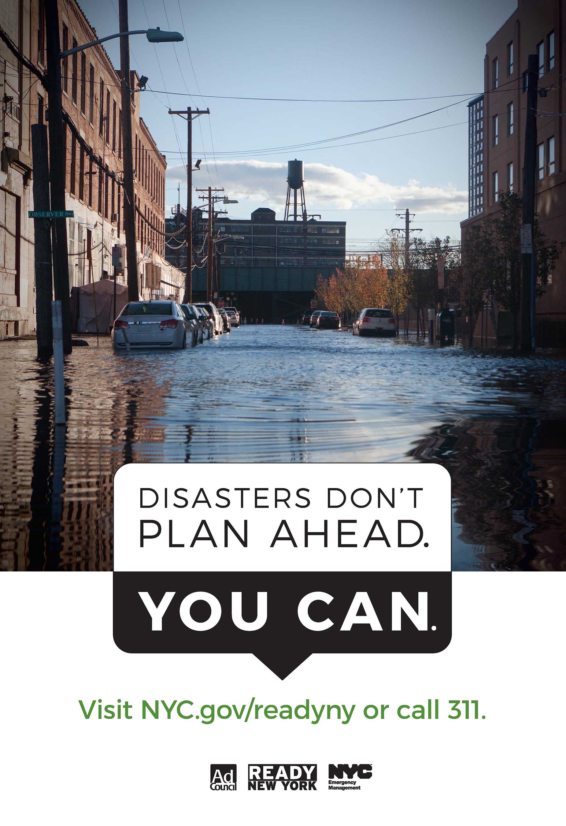 Disasters Don't Plan Ahead Flood NYC Bus Shelter