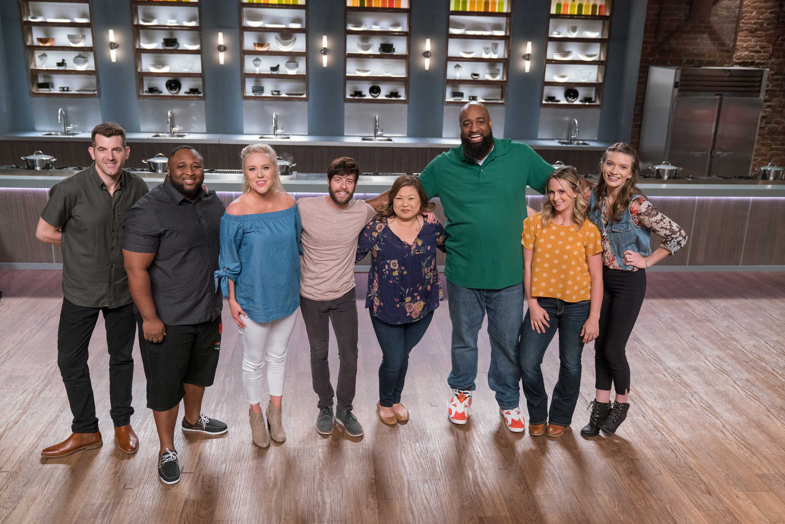 The finalists of Food Network Star: Comeback Kitchen