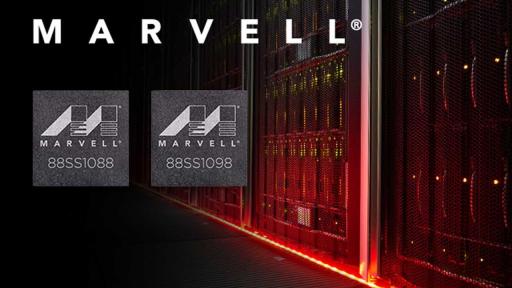 Image of Marvell 88SS1098 and 88SS1088 NVMe SSD controllers