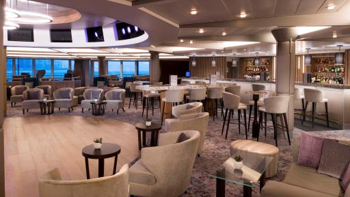 In collaboration with renowned New York hospitality design firm BG Studio International, a longtime partner of Celebrity Cruises, the brand revealed a "revolutionized" Rendezvous Lounge.