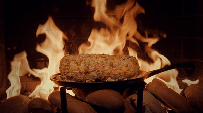 Turn up the heat on the Holiday Yule Log with a Cheesy Alternative