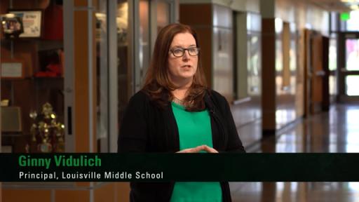 Video discussing the benefits Louisville Middle School received.